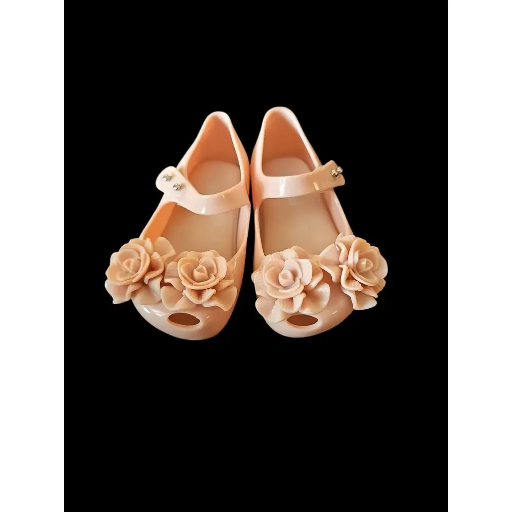 Mini Melissa Little Girls Pink MINI ULTRAGIRL GARDEN BB Shoes sz 6 toddler